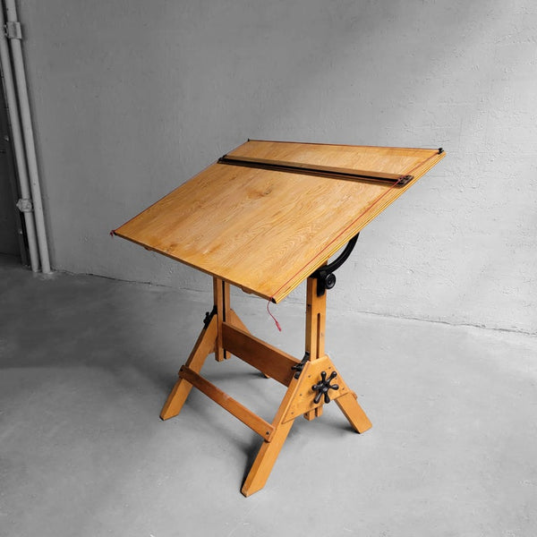 Small Vintage Adjustable Drafting Table