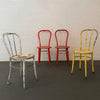 Set Of Four Industrial Painted Steel Café Dining Chairs