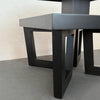 Art Deco Black Lacquered Tiered Side Table In The Style Of Paul Frankl