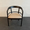 Mid-Century Lacquered Walnut Barrel Chair By Edward Wormley For Drexel