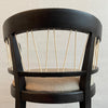 Mid-Century Lacquered Walnut Barrel Chair By Edward Wormley For Drexel