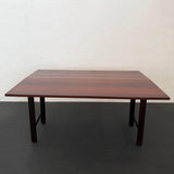 Mid-Century Modern Rosewood Flip-Top Dining Table Console By Harvey Probber