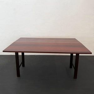 Mid-Century Modern Rosewood Flip-Top Dining Table Console By Harvey Probber