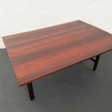 Mid-Century Modern Rosewood Flip-Top Dining Table Console By Harvey Probber