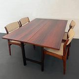 Mid-Century Modern Rosewood Flip-Top Dining Table Console By Harvey Probber