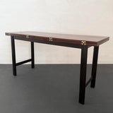 Mid-Century Modern Rosewood Flip-Top Dining Table Console By Harvey Probber