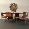 Set of Six Leather "T" Chairs By Katavolos, Kelley & Littell For Laverne Inc.