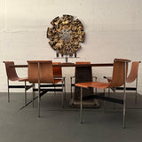 Set of Six Leather "T" Chairs By Katavolos, Kelley & Littell For Laverne Inc.