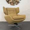 Scandinavian Modern Wingback Egg Swivel Lounge Chair