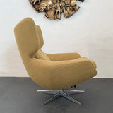 Scandinavian Modern Wingback Egg Swivel Lounge Chair