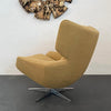 Scandinavian Modern Wingback Egg Swivel Lounge Chair