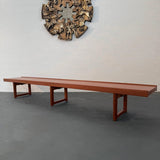 Long Teak "Krobo" Table/Bench By Torbjørn Afdal For Bruksbo, Norway