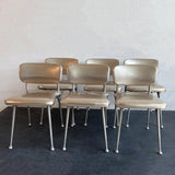 Mid-Century Modern "Gazelle" Aluminum Dining Chairs By Shelby Williams