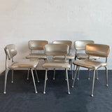 Mid-Century Modern "Gazelle" Aluminum Dining Chairs By Shelby Williams