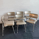 Mid-Century Modern "Gazelle" Aluminum Dining Chairs By Shelby Williams