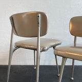 Mid-Century Modern "Gazelle" Aluminum Dining Chairs By Shelby Williams