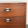 Mid-Century Modern Walnut Credenza Bookcase With Y Pulls By Jens Risom