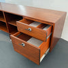 Mid-Century Modern Walnut Credenza Bookcase With Y Pulls By Jens Risom