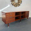 Mid-Century Modern Walnut Credenza Bookcase With Y Pulls By Jens Risom