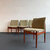 Danish Modern Upholstered Dining Chairs Model 191 By Finn Juhl