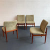 Danish Modern Upholstered Dining Chairs Model 191 By Finn Juhl