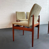 Danish Modern Upholstered Dining Chairs Model 191 By Finn Juhl