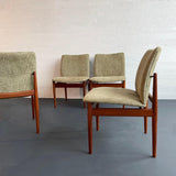 Danish Modern Upholstered Dining Chairs Model 191 By Finn Juhl