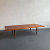 Mid-Century Modern Wide Slat Mahogany Coffee Table By Mel Smilow