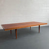 Mid-Century Modern Wide Slat Mahogany Coffee Table By Mel Smilow