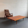 Mid-Century Modern Wide Slat Mahogany Coffee Table By Mel Smilow