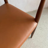 Danish Modern Rosewood Leather Chair After Hans J. Wegner