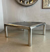 Polished Aluminum "Tubo" Coffee Table By John Mascheroni For Vecta