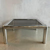 Polished Aluminum "Tubo" Coffee Table By John Mascheroni For Vecta