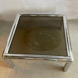 Polished Aluminum "Tubo" Coffee Table By John Mascheroni For Vecta