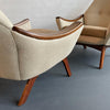 Mid-Century Modern High-Back Upholstered Lounge Chairs By Adrian Pearsall