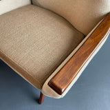 Mid-Century Modern High-Back Upholstered Lounge Chairs By Adrian Pearsall