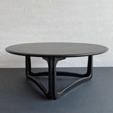 Mid-Century Modern Ebonized Coffee Table By Warren C Church For Lane Perception