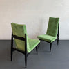 Pair Of Mid-Century Modern Highback Accent Chairs