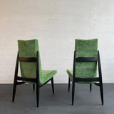 Pair Of Mid-Century Modern Highback Accent Chairs