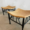 Cowhide Upholstered Egyptian Thebes Stools For Liberty & Co.