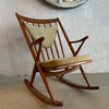 Danish Modern Teak Rocking Chair By Frank Reenskaug For Bramin