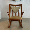 Danish Modern Teak Rocking Chair By Frank Reenskaug For Bramin