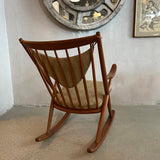 Danish Modern Teak Rocking Chair By Frank Reenskaug For Bramin