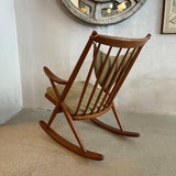 Danish Modern Teak Rocking Chair By Frank Reenskaug For Bramin