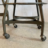 Pair Of Industrial Adjustable Drafting Stools By Toledo Metal Furniture Co.