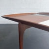 John Keal For Brown-Saltman Square Walnut And Laminate Checkered Coffee Table