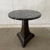 Arts & Crafts Black Marble Pedestal Side Table