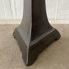 Arts & Crafts Black Marble Pedestal Side Table