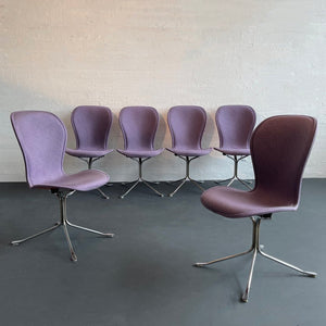 Set Of Six Upholstered Ion Dining Chairs By Gideon Kramer