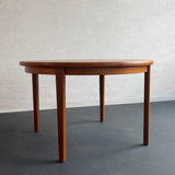 Scandinavian Modern Round Teak Dining Table